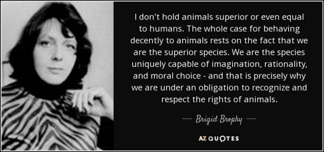 Brigid Brophy animal rights
